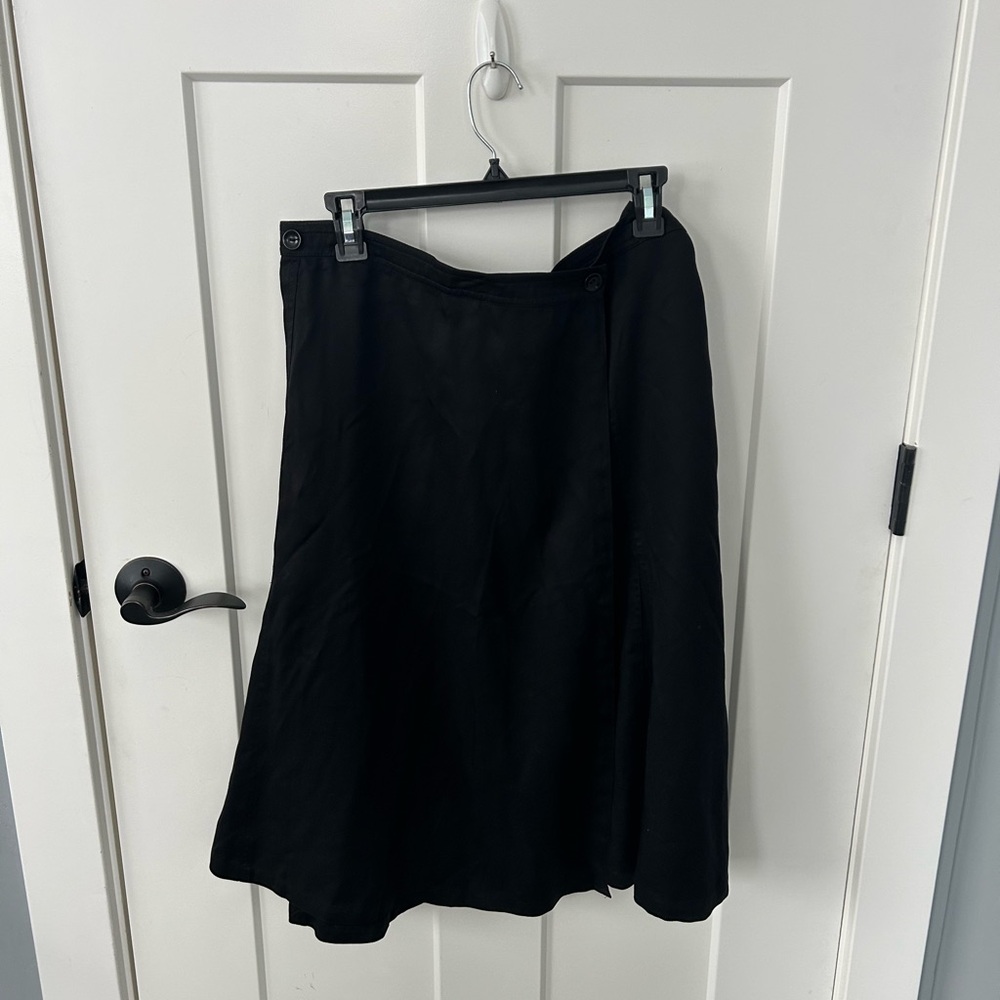 J. Crew Classic Black A-Line Skirt
